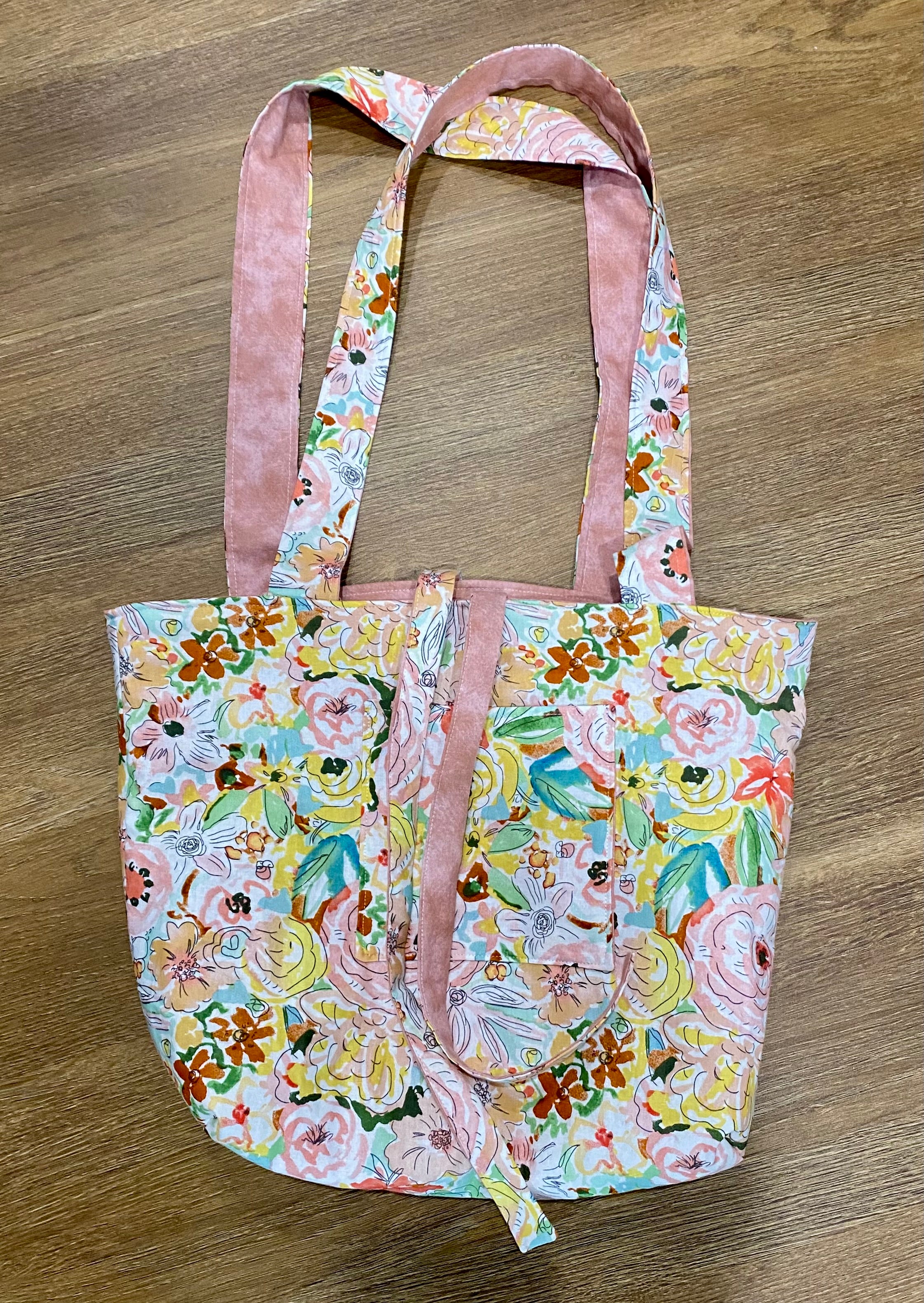 Floral Tie Tote