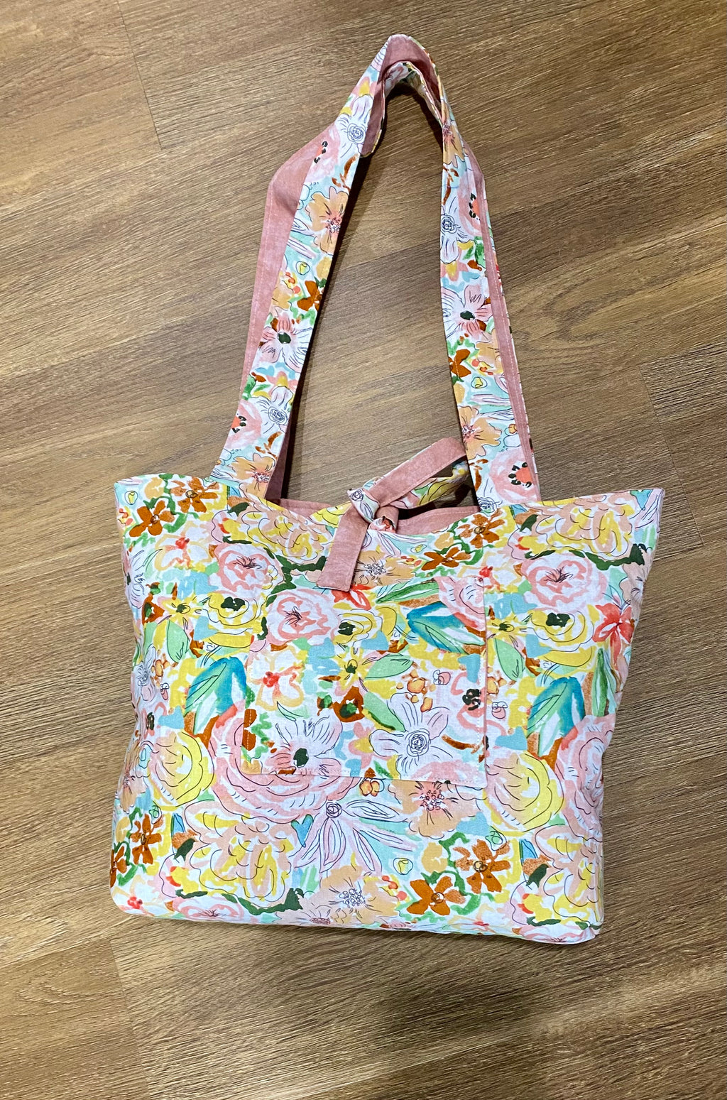 Floral Tie Tote